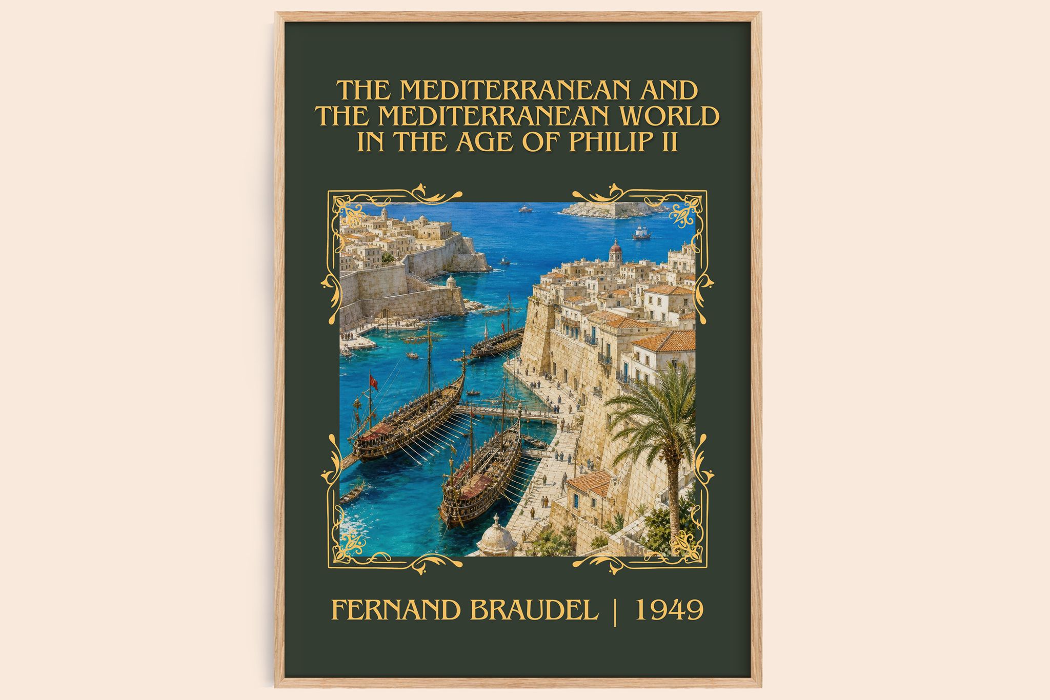 The Mediterranean And The Mediterranean World In The Age Of Philip Ii Classic Book Art Print by Fernand Braudel