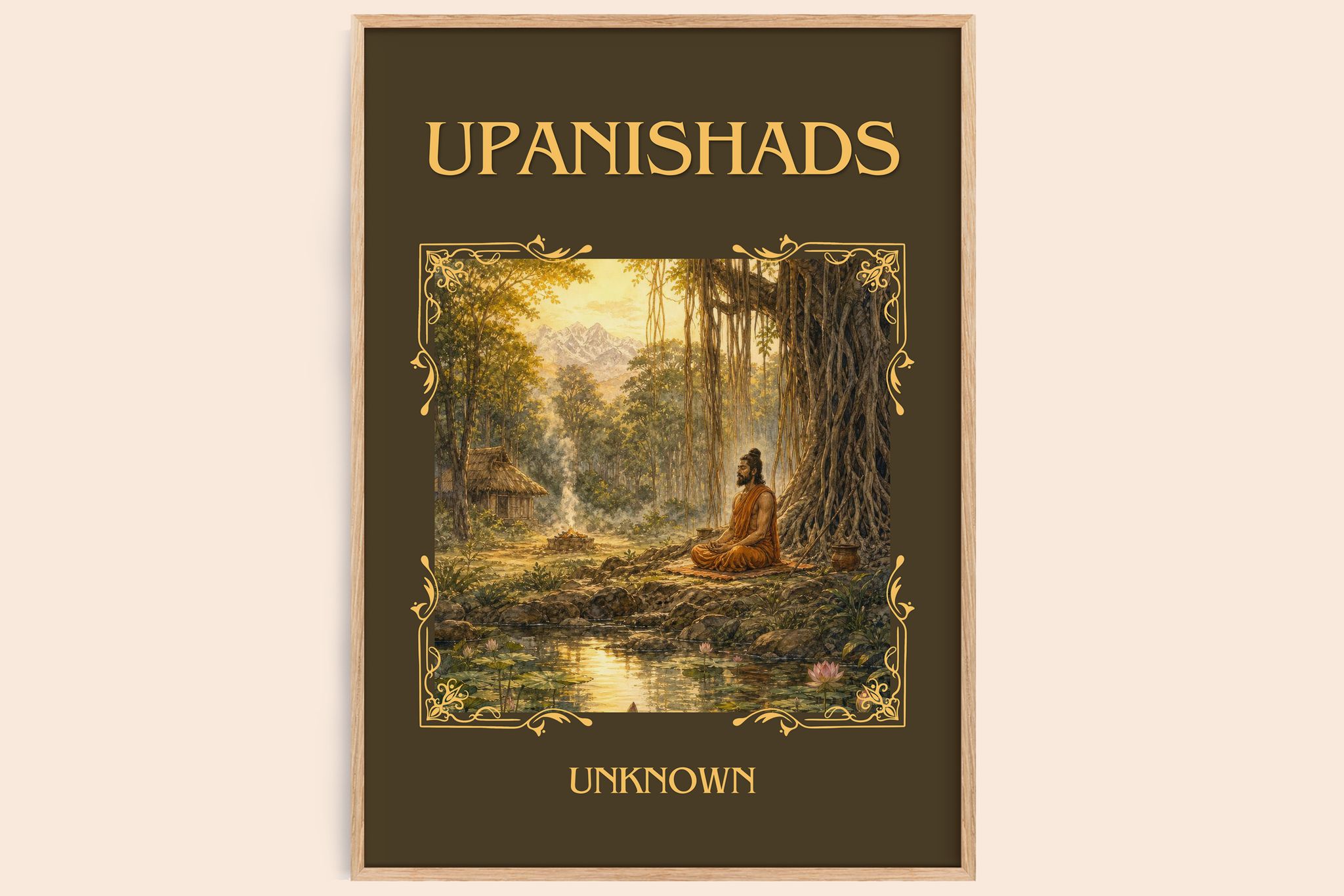 Upanishads Classic Book Art Print by Unknown