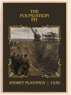 The Foundation Pit Classic Book Art Print by Andrey Platonov – book poster