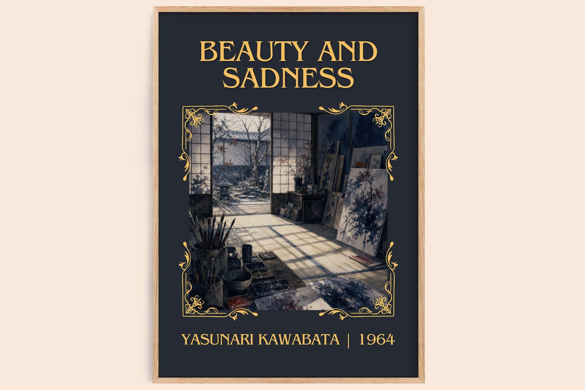 Beauty and Sadness Classic Book Art Print by Yasunari Kawabata