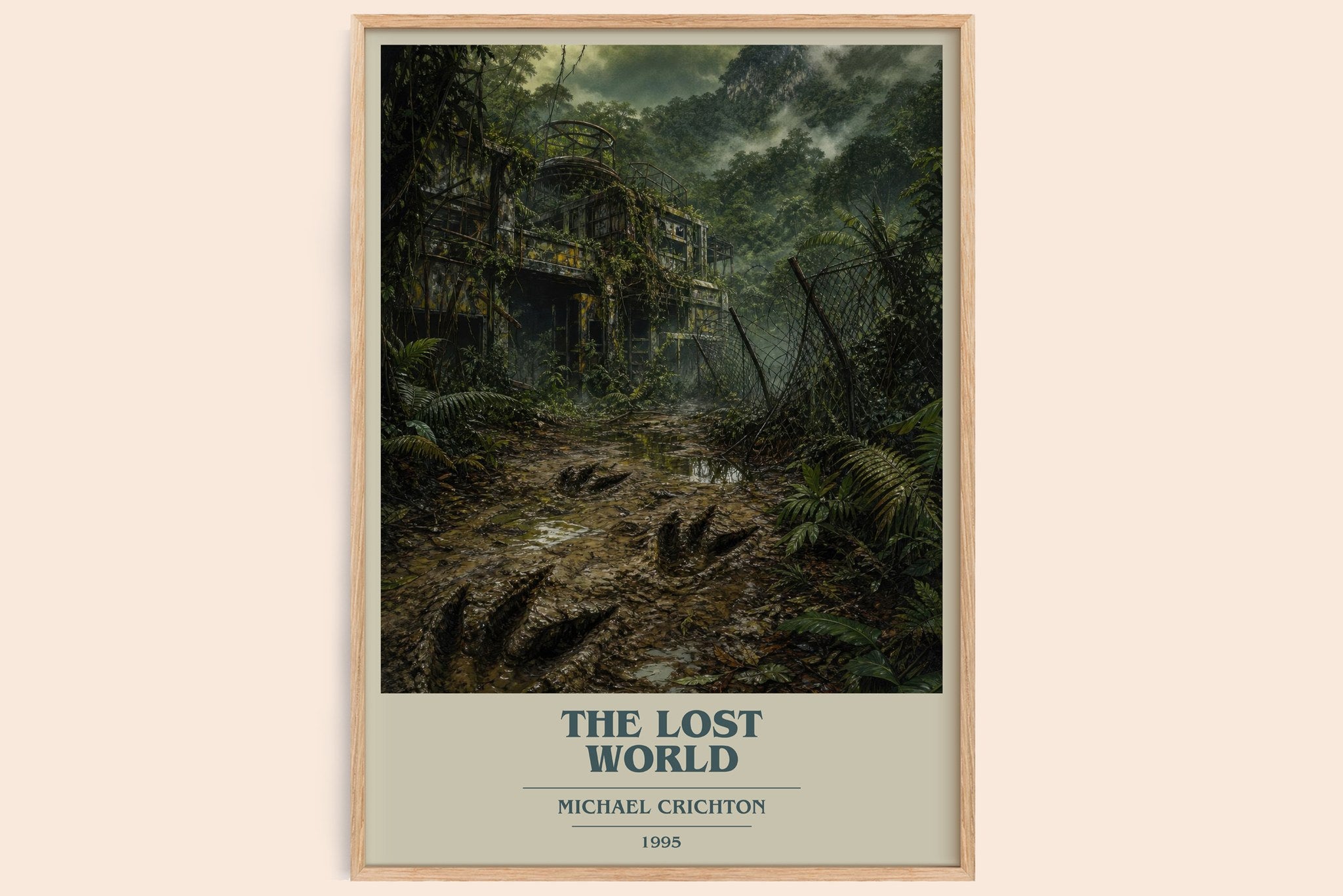 The Lost World Book Cover Poster by Michael Crichton