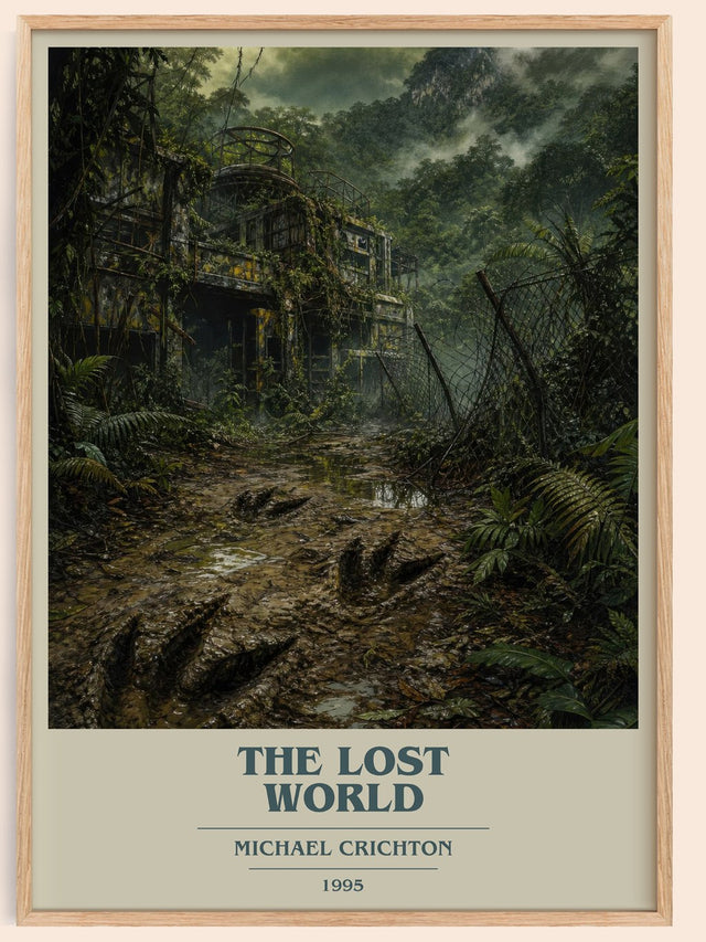 The Lost World Book Cover Poster by Michael Crichton