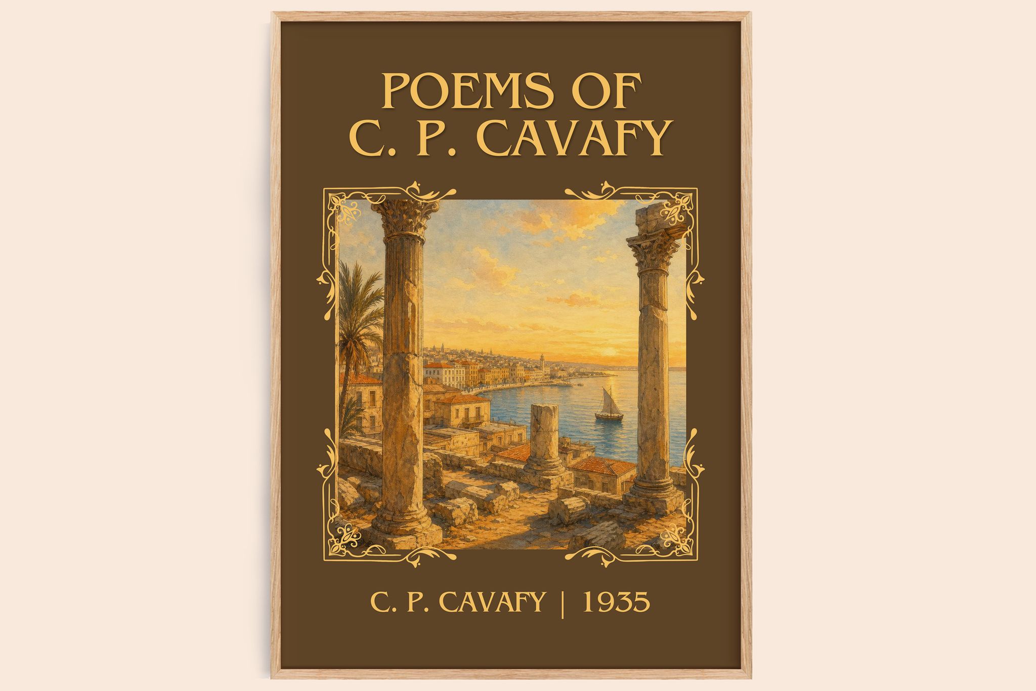 Poems Of C. P. Cavafy Classic Book Art Print by C. P. Cavafy