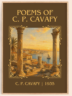 Poems Of C. P. Cavafy Classic Book Art Print by C. P. Cavafy – book poster