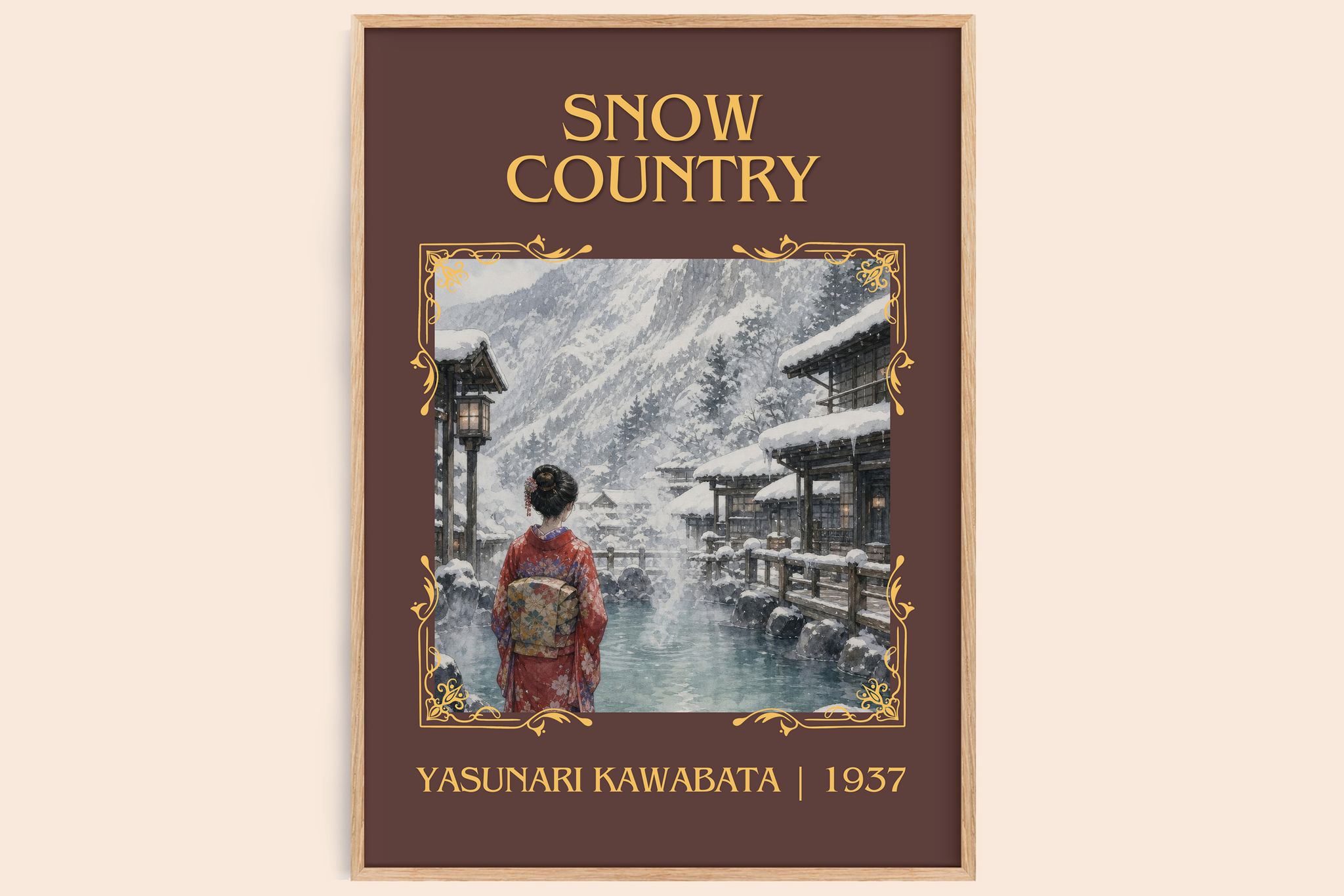 Snow Country Classic Book Art Print by Yasunari Kawabata