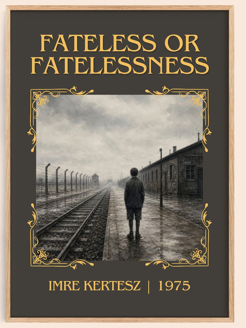 Fateless or Fatelessness Classic Book Art Print by Imre Kertész – book poster