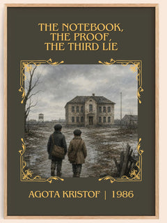 The Notebook, The Proof, The Third Lie Classic Book Art Print by Agota Kristof – book poster