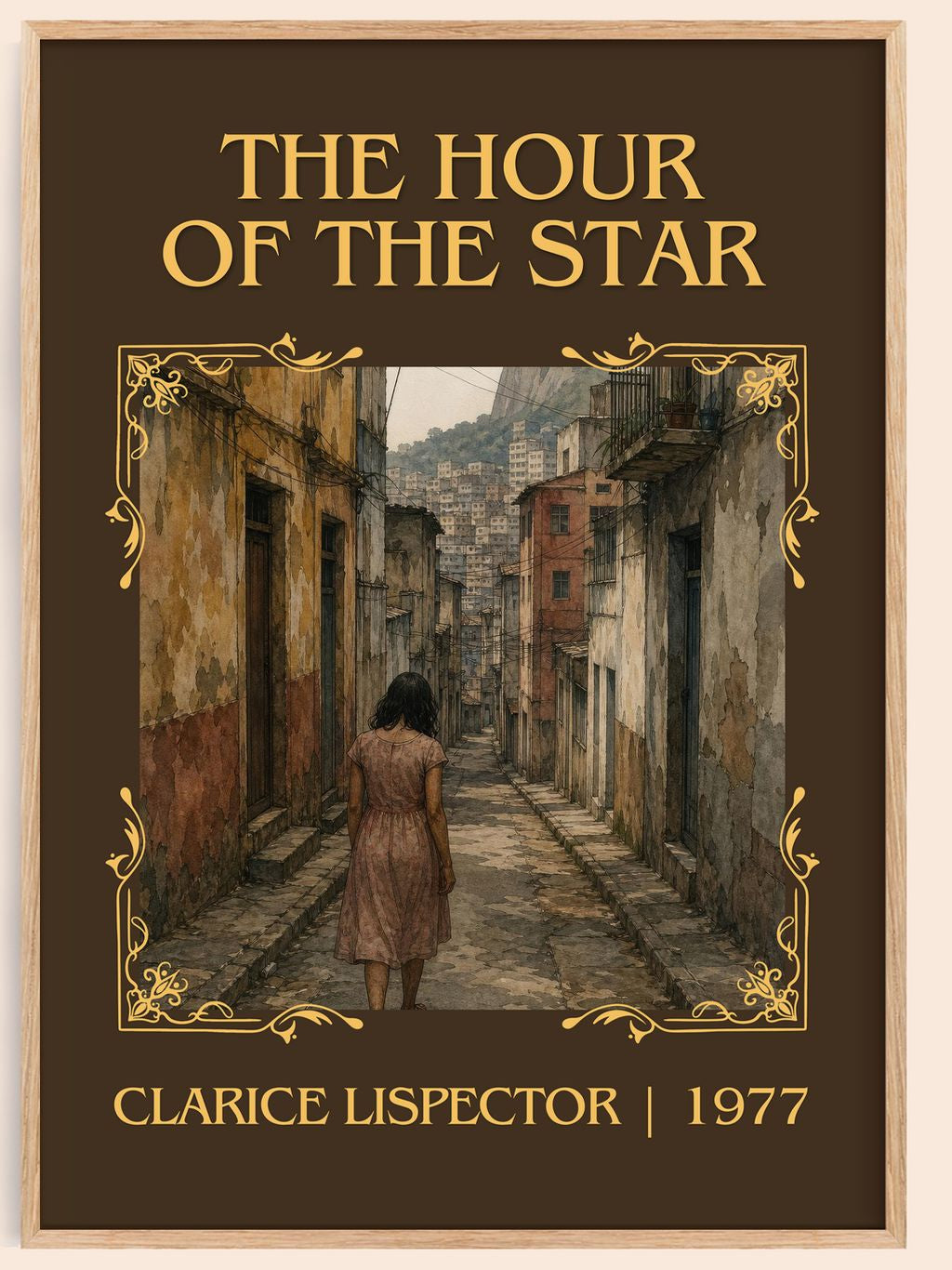 The Hour of the Star Classic Book Art Print by Clarice Lispector – book poster
