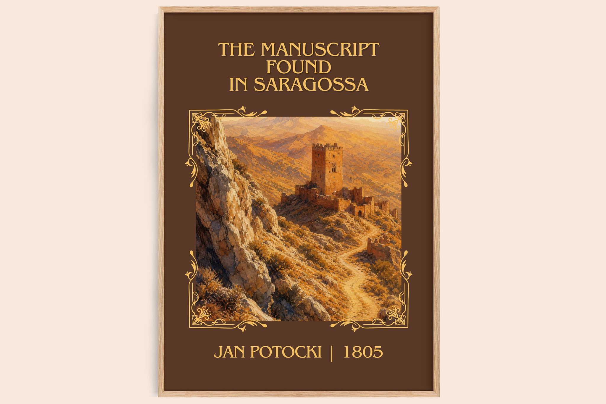 Manuscript Found in Saragossa Classic Book Art Print by Jan Potocki