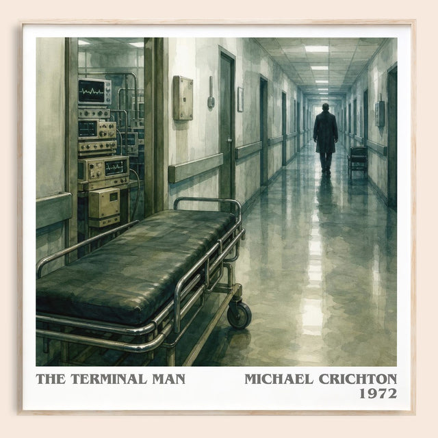 The Terminal Man Literary Art Print by Michael Crichton