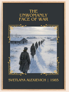 Unwomanly Face Of War Classic Book Art Print by Svetlana Alexievich – book poster
