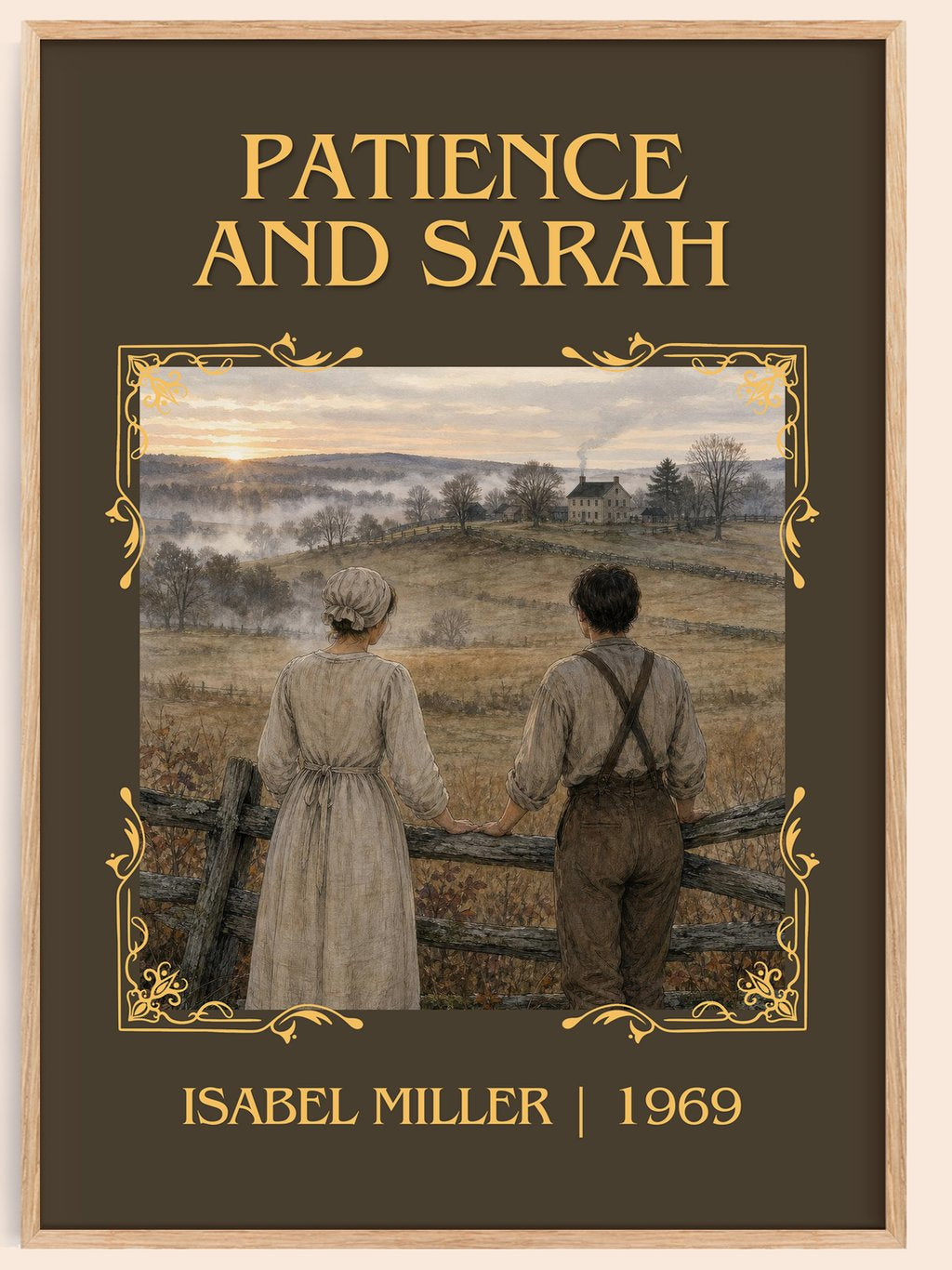 Patience And Sarah Classic Book Art Print by Isabel Miller – book poster