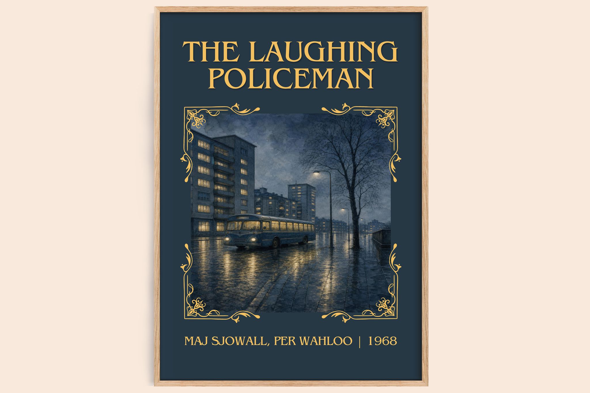 Laughing Policeman Classic Book Art Print by Maj Sjöwall, Per Wahlöö