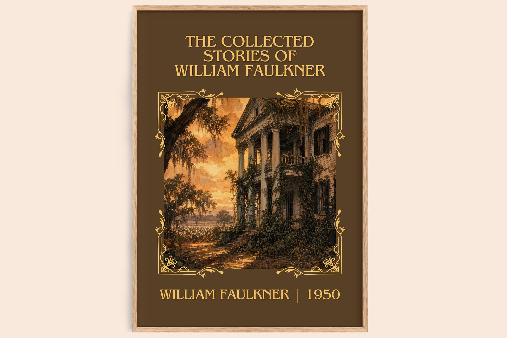 The Collected Stories of William Faulkner Classic Book Art Print by William Faulkner