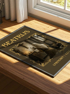 Beatrijs Classic Book Art Print by Unknown – print on a sunlit desk