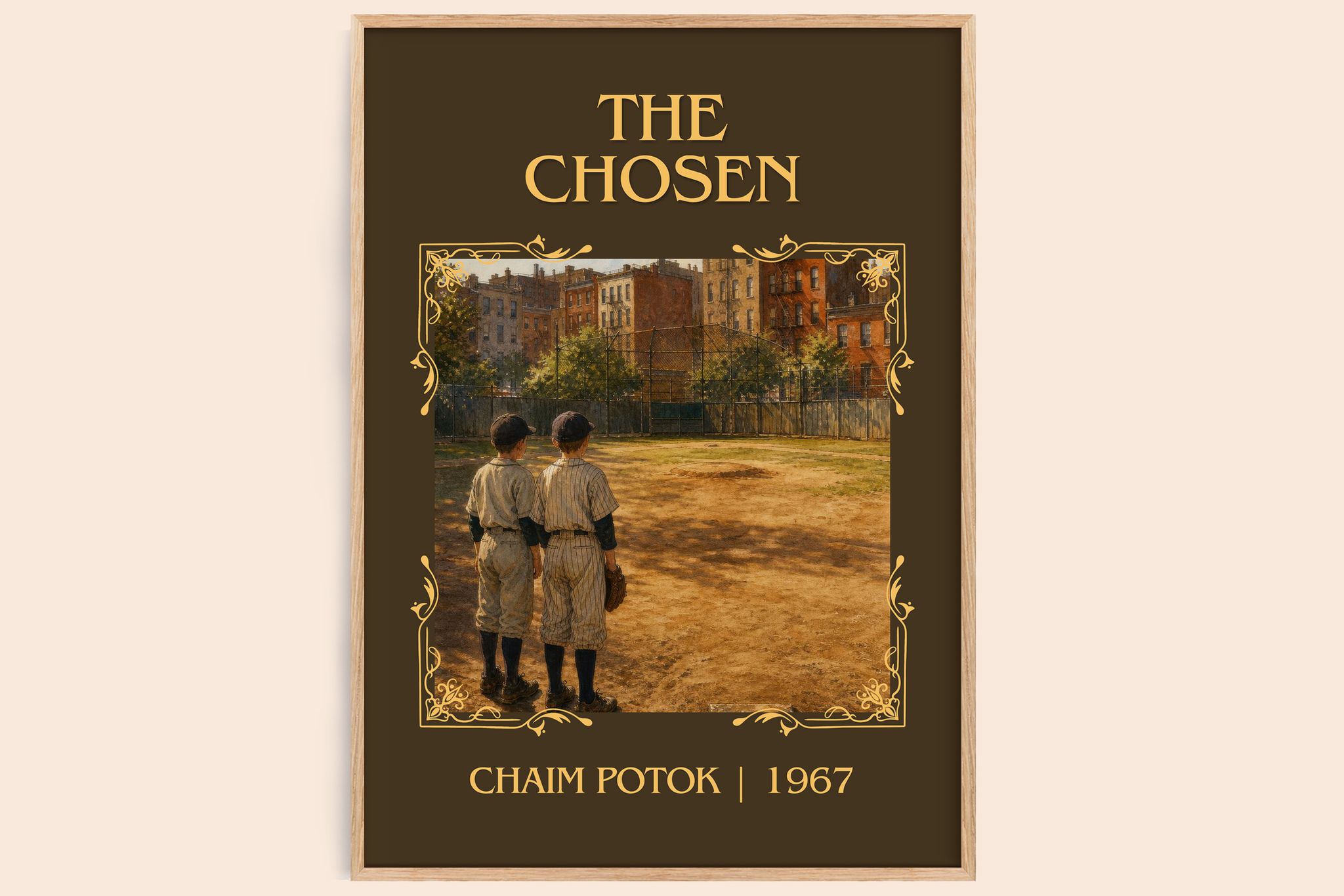 The Chosen Classic Book Art Print by Chaim Potok