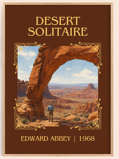 Desert Solitaire Classic Book Art Print by Edward Abbey – book poster