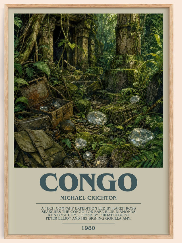 Congo Bookish Wall Art by Michael Crichton