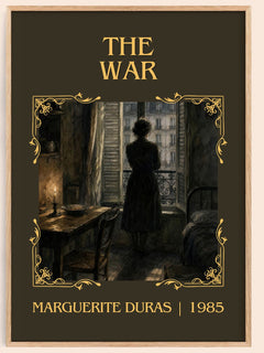 The War Classic Book Art Print by Marguerite Duras – book poster