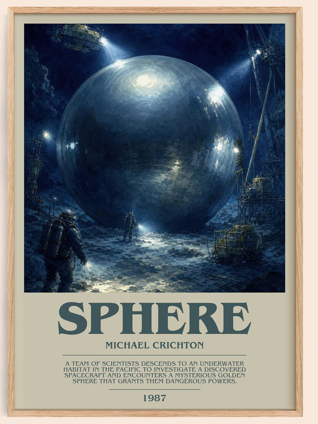 Sphere Bookish Wall Art by Michael Crichton