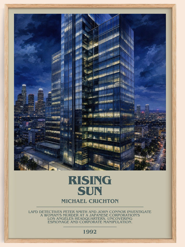 Rising Sun Bookish Wall Art by Michael Crichton