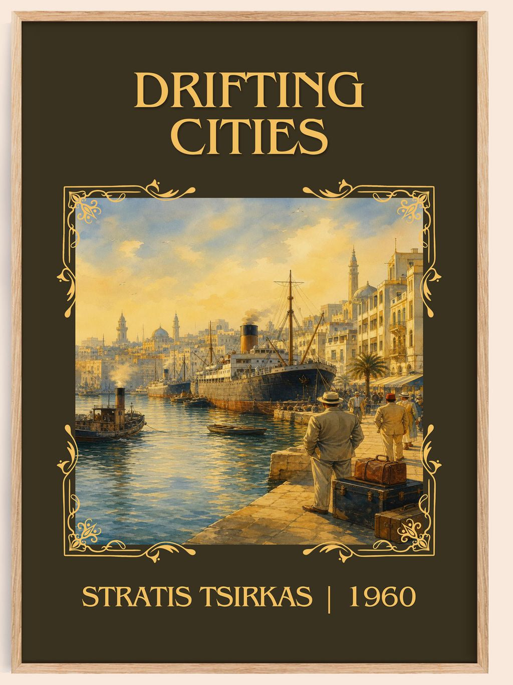Drifting Cities Classic Book Art Print by Stratis Tsirkas – book poster