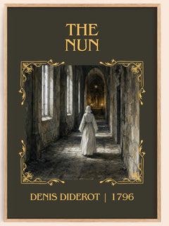 The Nun Classic Book Art Print by Denis Diderot – book poster
