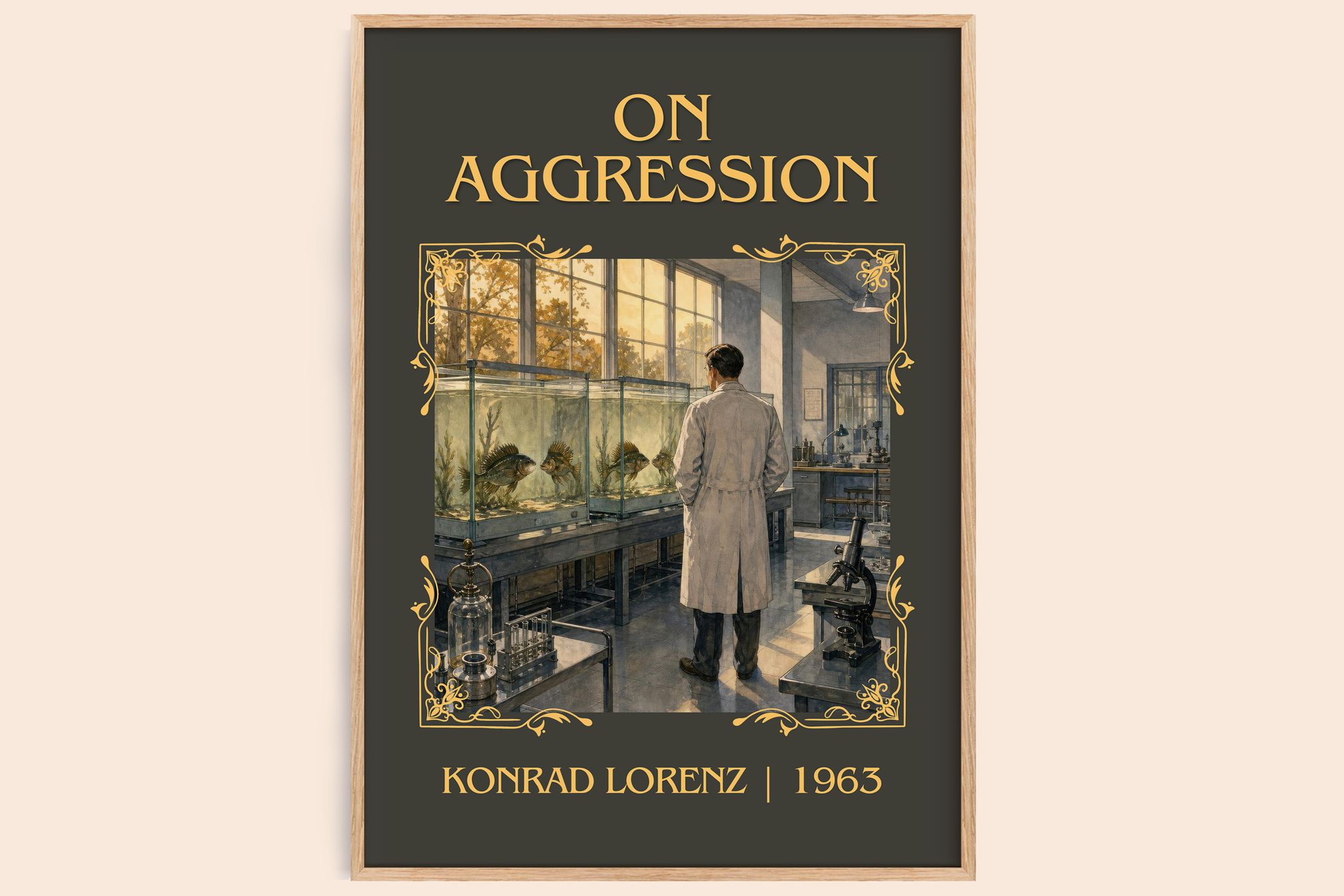 On Aggression Classic Book Art Print by Konrad Lorenz