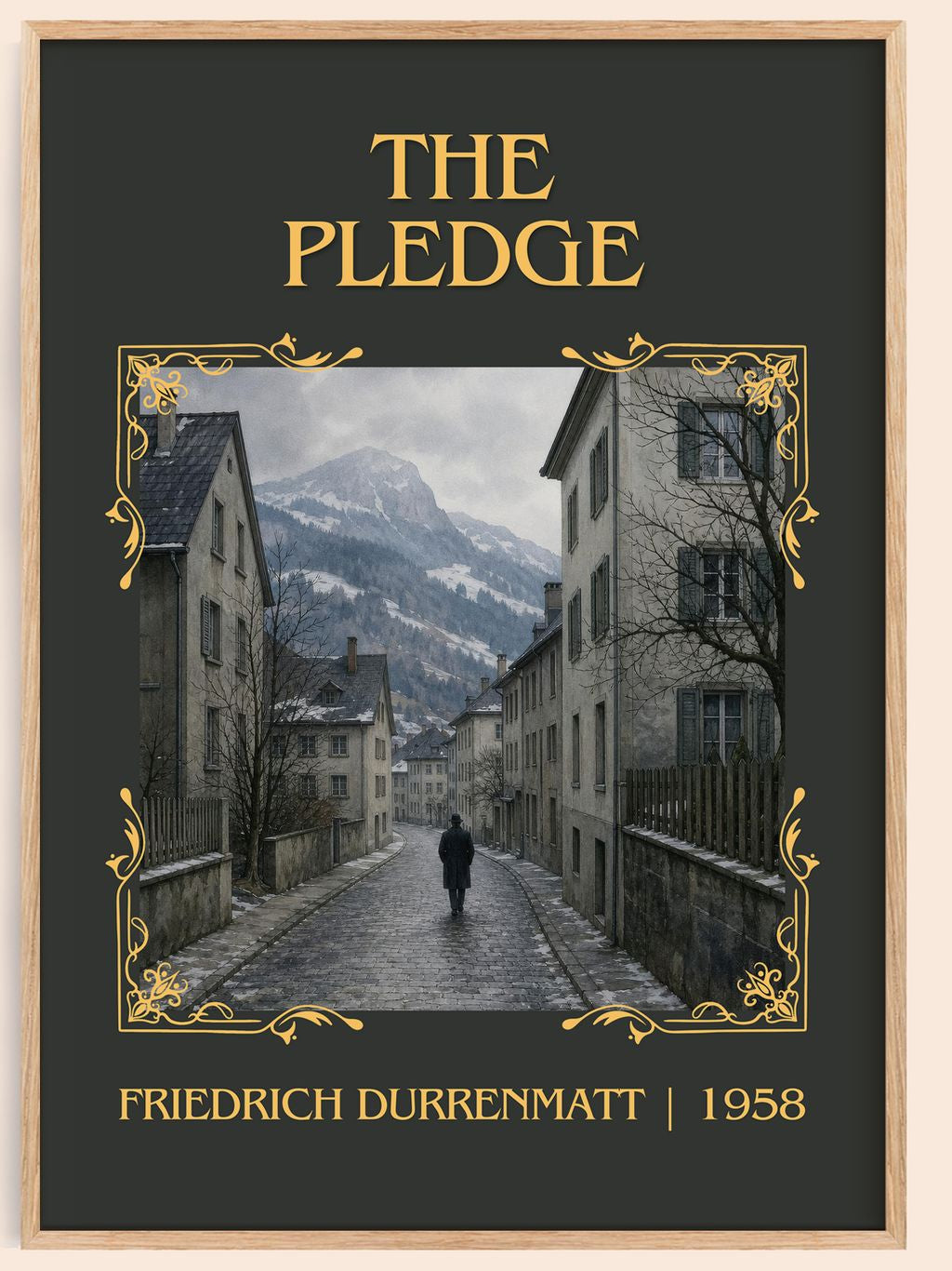 The Pledge Classic Book Art Print by Friedrich Dürrenmatt – book poster