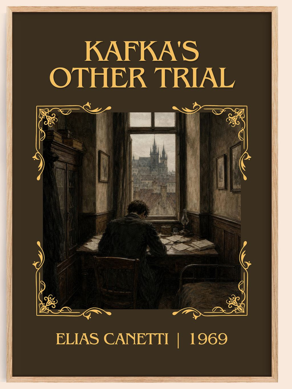Kafka's Other Trial Classic Book Art Print by Elias Canetti – book poster
