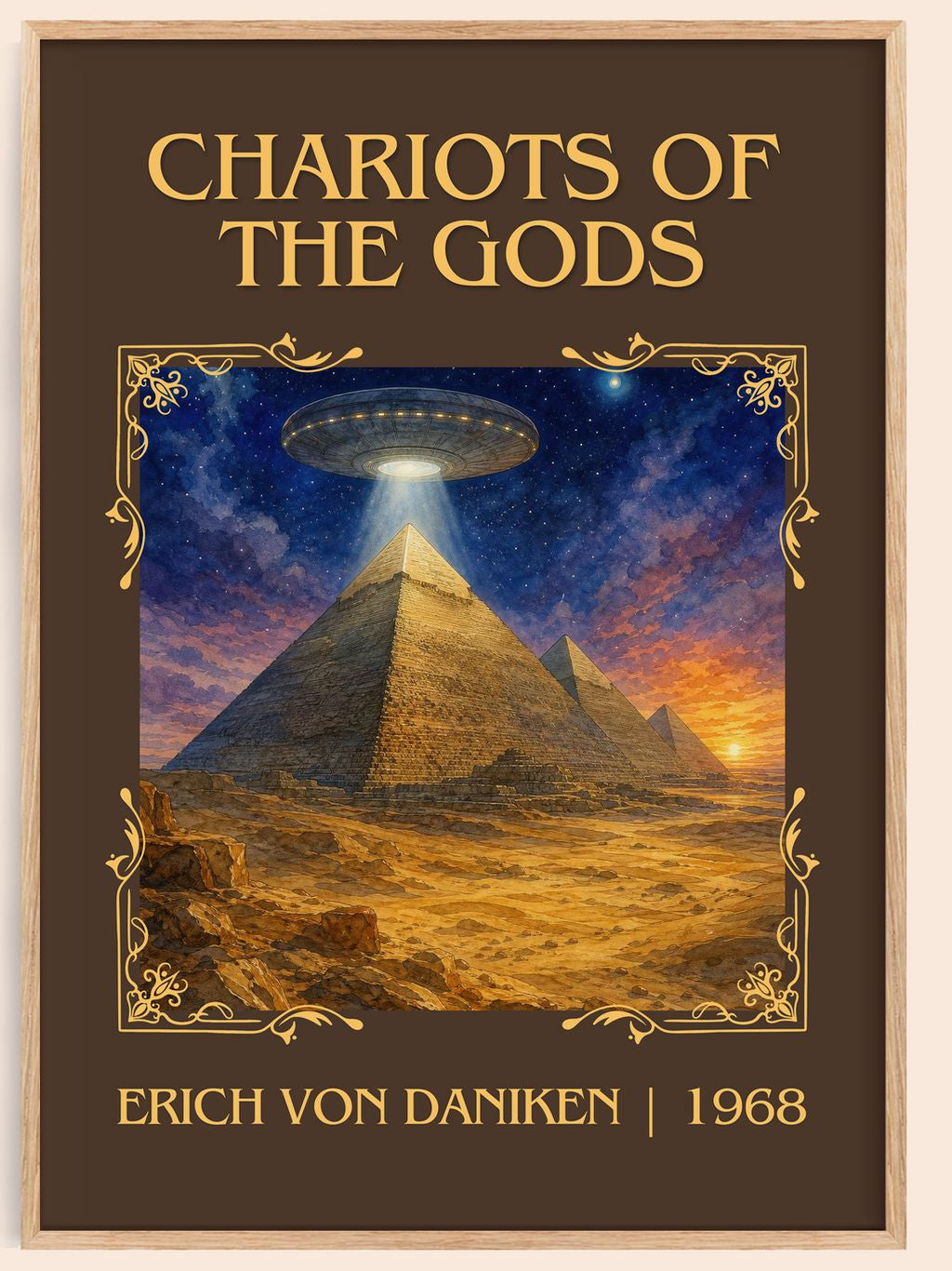 Chariots Of The Gods Classic Book Art Print by Erich Von Däniken – book poster