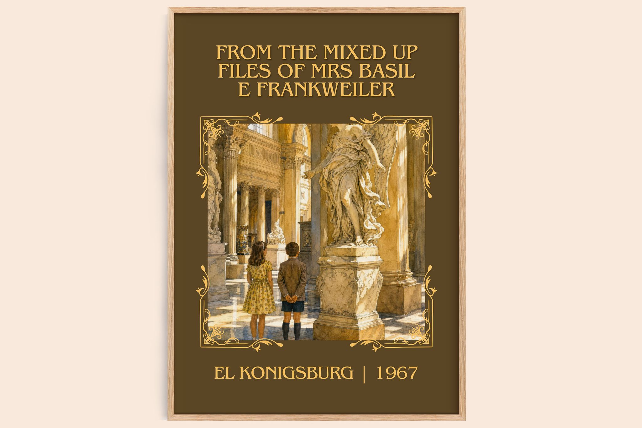 From The Mixed Up Files Of Mrs Basil E Frankweiler Classic Book Art Print by EL Konigsburg