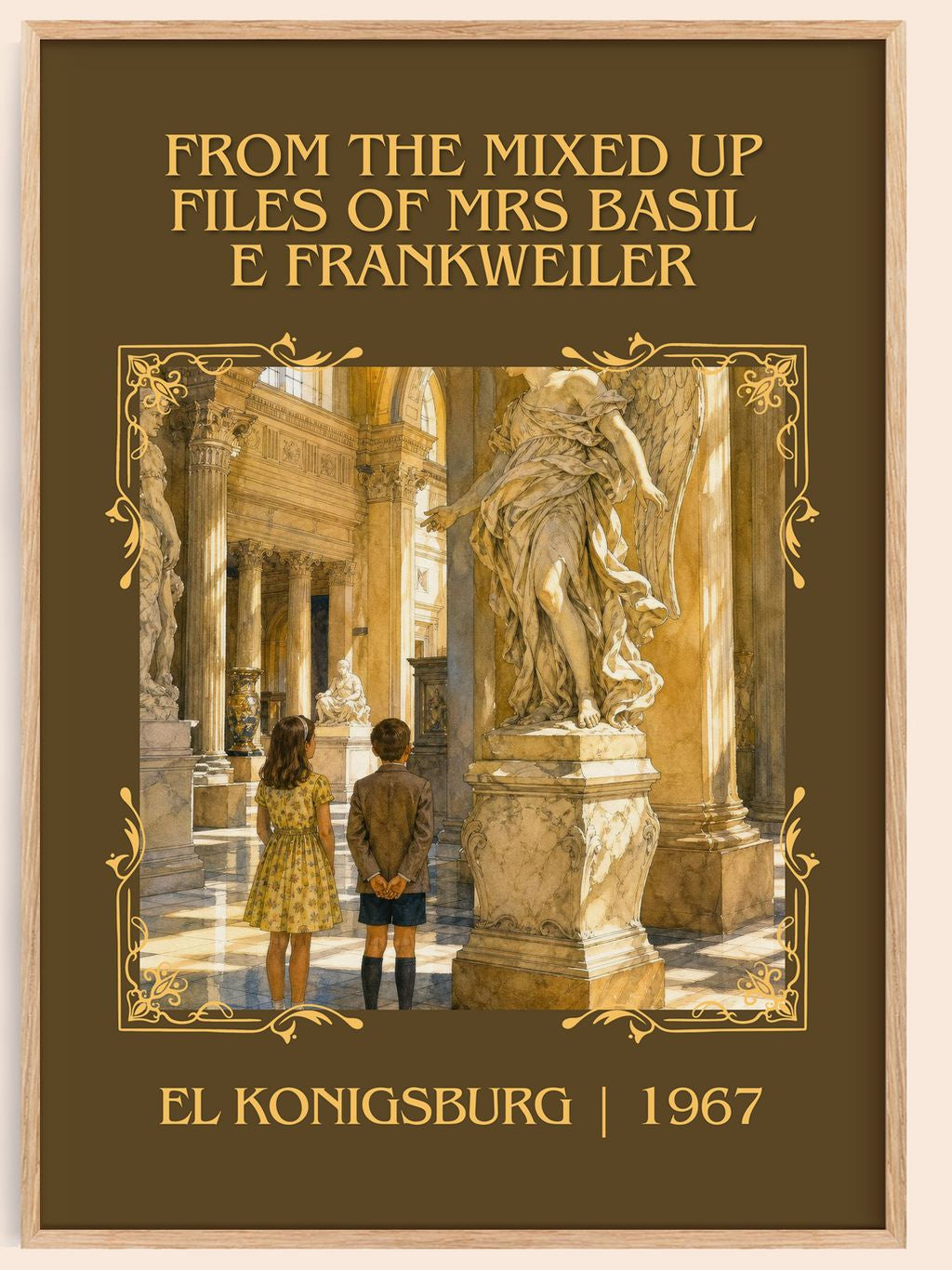 From The Mixed Up Files Of Mrs Basil E Frankweiler Classic Book Art Print by EL Konigsburg – book poster