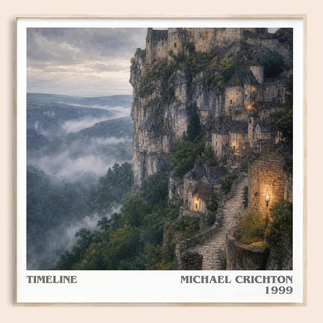 Timeline Literary Art Print by Michael Crichton