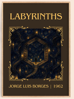 Labyrinths Classic Book Art Print by Jorge Luis Borges – book poster