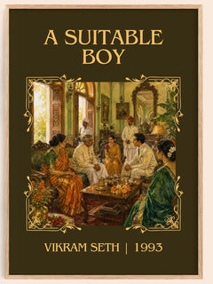 A Suitable Boy Classic Book Art Print by Vikram Seth – book poster