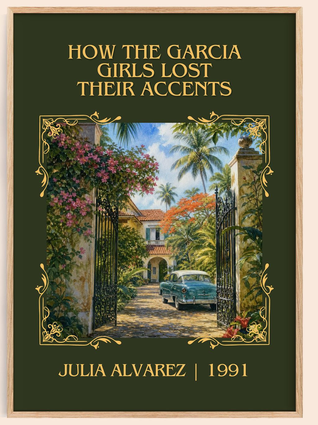 How the Garcia Girls Lost Their Accents Classic Book Art Print by Julia Alvarez – book poster