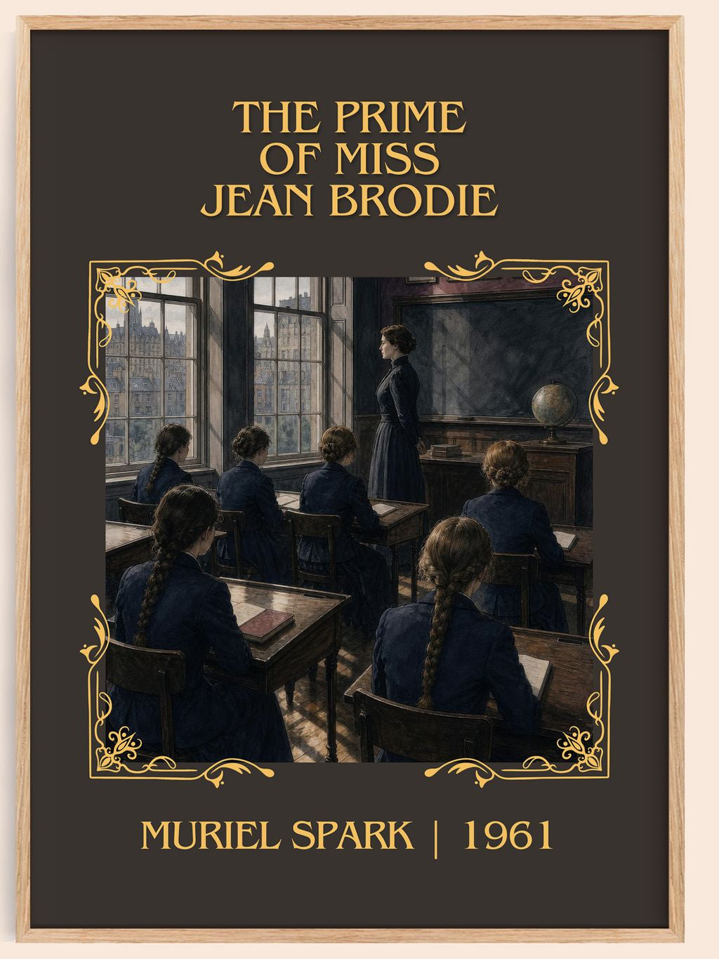 The Prime of Miss Jean Brodie Classic Book Art Print by Muriel Spark – book poster