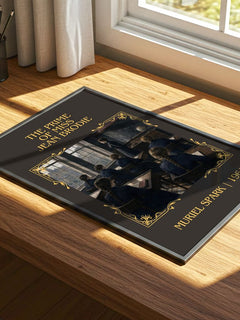 The Prime of Miss Jean Brodie Classic Book Art Print by Muriel Spark – print on a sunlit desk
