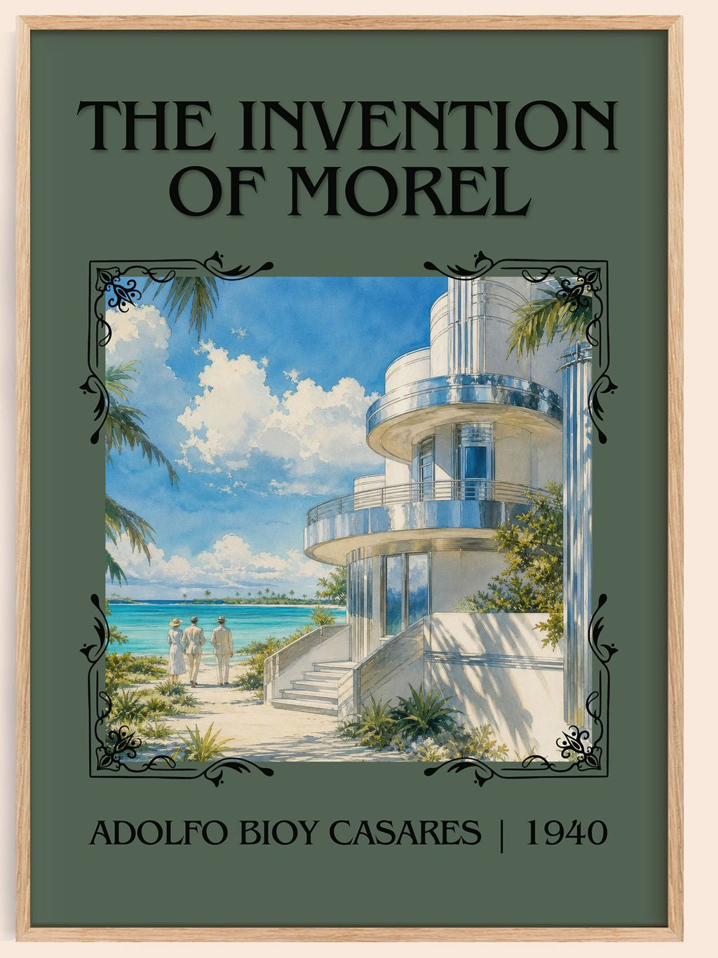 The Invention Of Morel Classic Book Art Print by Adolfo Bioy Casares – book poster