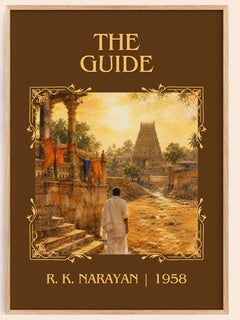 The Guide Classic Book Art Print by R. K. Narayan – book poster