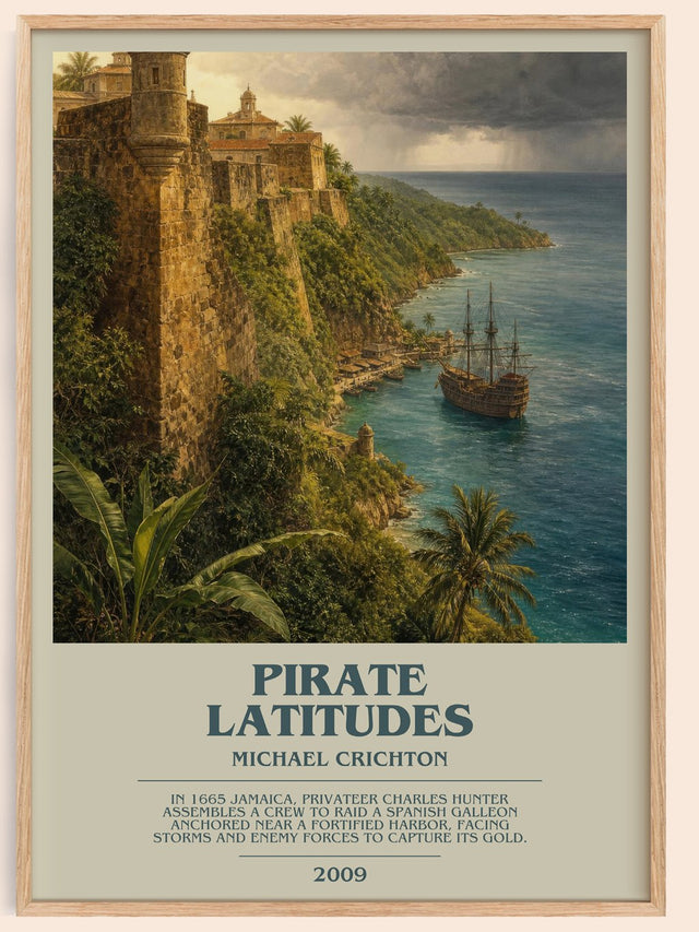 Pirate Latitudes Bookish Wall Art by Michael Crichton