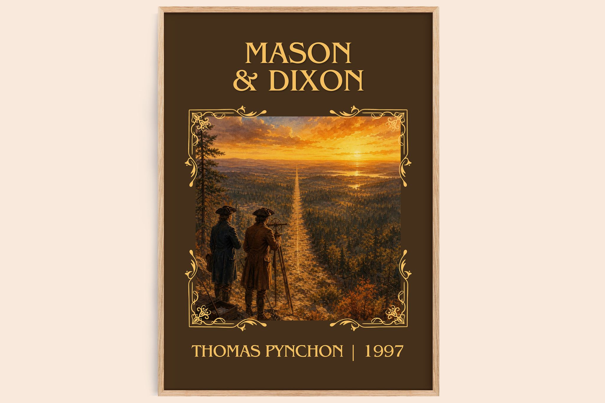 Mason & Dixon Classic Book Art Print by Thomas Pynchon