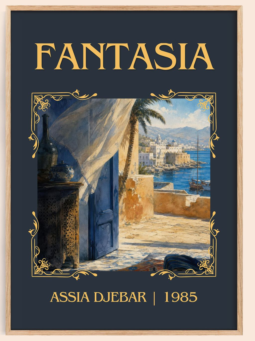 Fantasia Classic Book Art Print by Assia Djebar – book poster