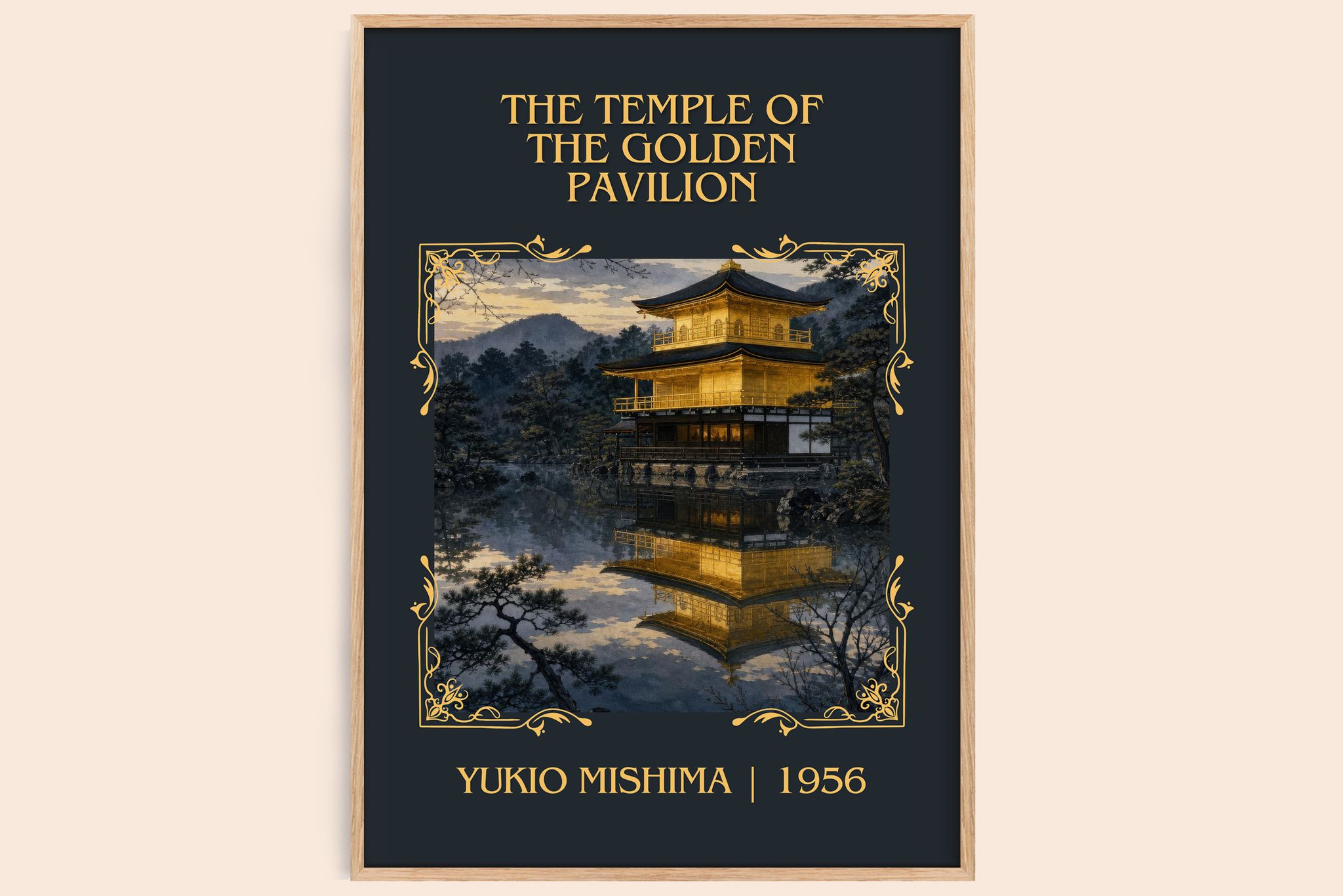 Temple of the Golden Pavilion Classic Book Art Print by Yukio Mishima