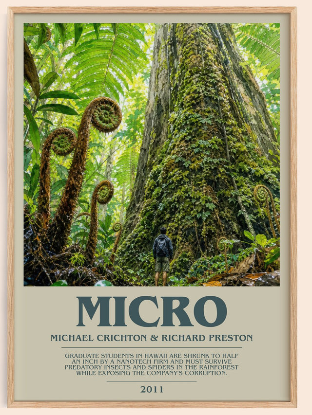 Micro Bookish Wall Art by Michael Crichton & Richard Preston