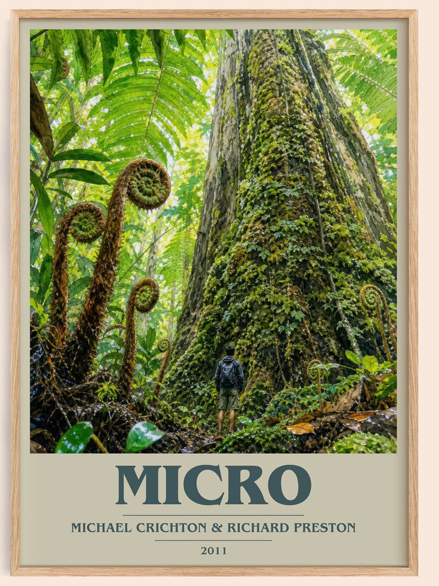 Micro Book Cover Poster by Michael Crichton & Richard Preston