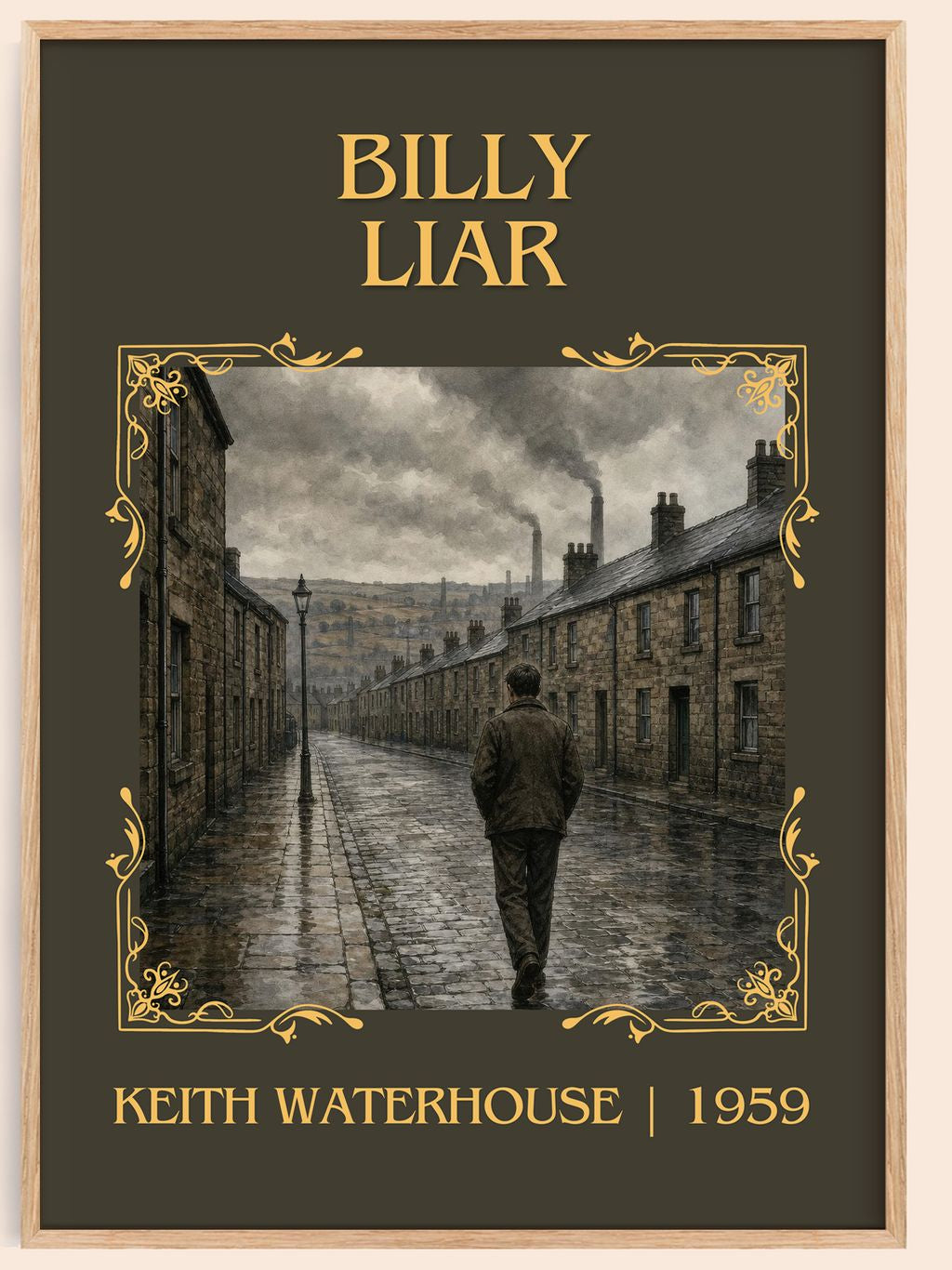 Billy Liar Classic Book Art Print by Keith Waterhouse – book poster
