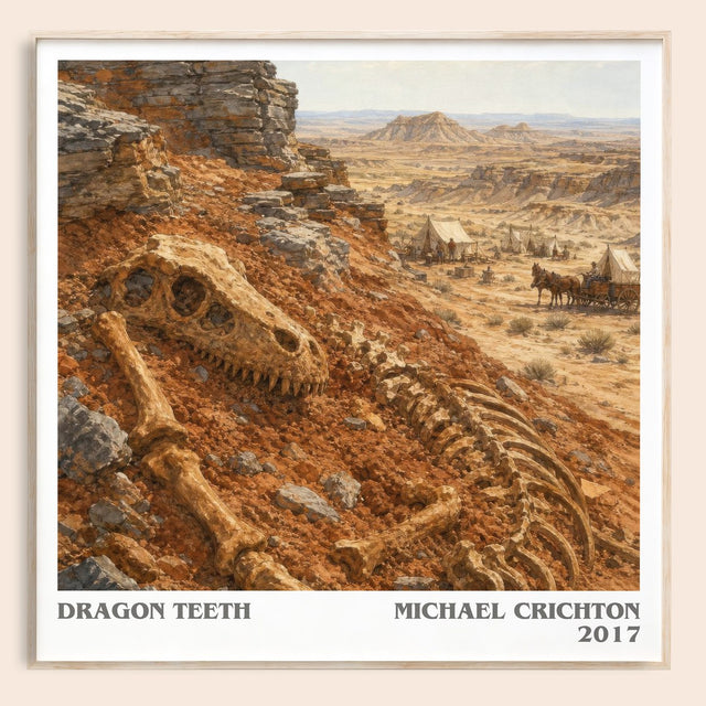 Dragon Teeth Literary Art Print by Michael Crichton