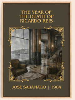 The Year of the Death of Ricardo Reis Classic Book Art Print by José Saramago – book poster